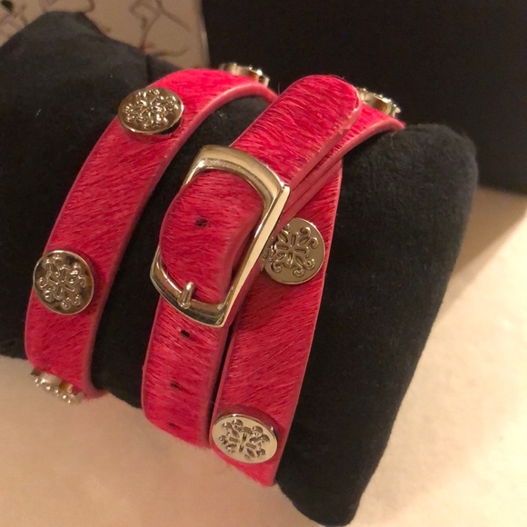 Hot Pink Rustic Cuff Set - Picture 3 of 5